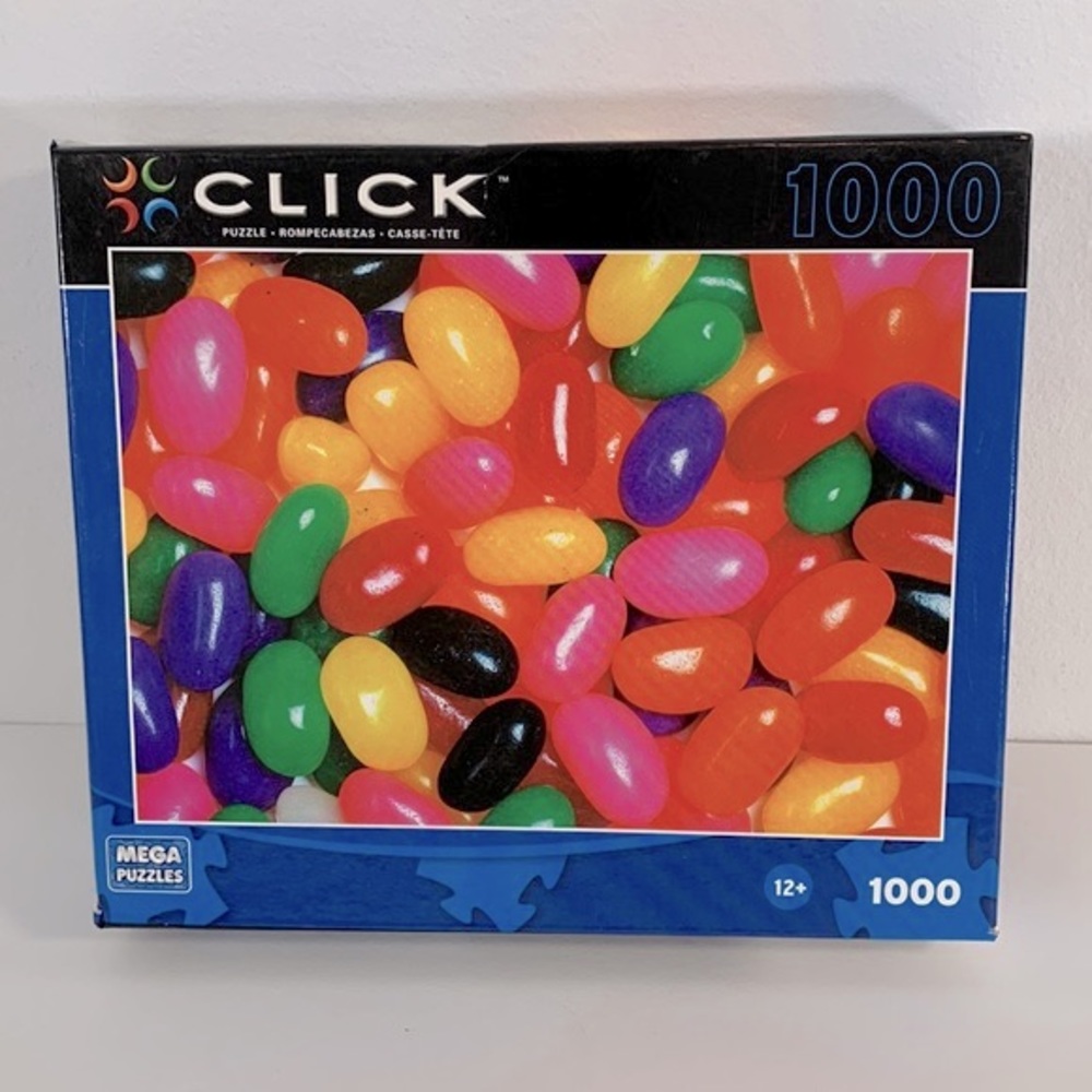 Click Mega Puzzles 1000 Piece Jelly Beans Puzzle Factory Sealed 26.75”x 18.94”